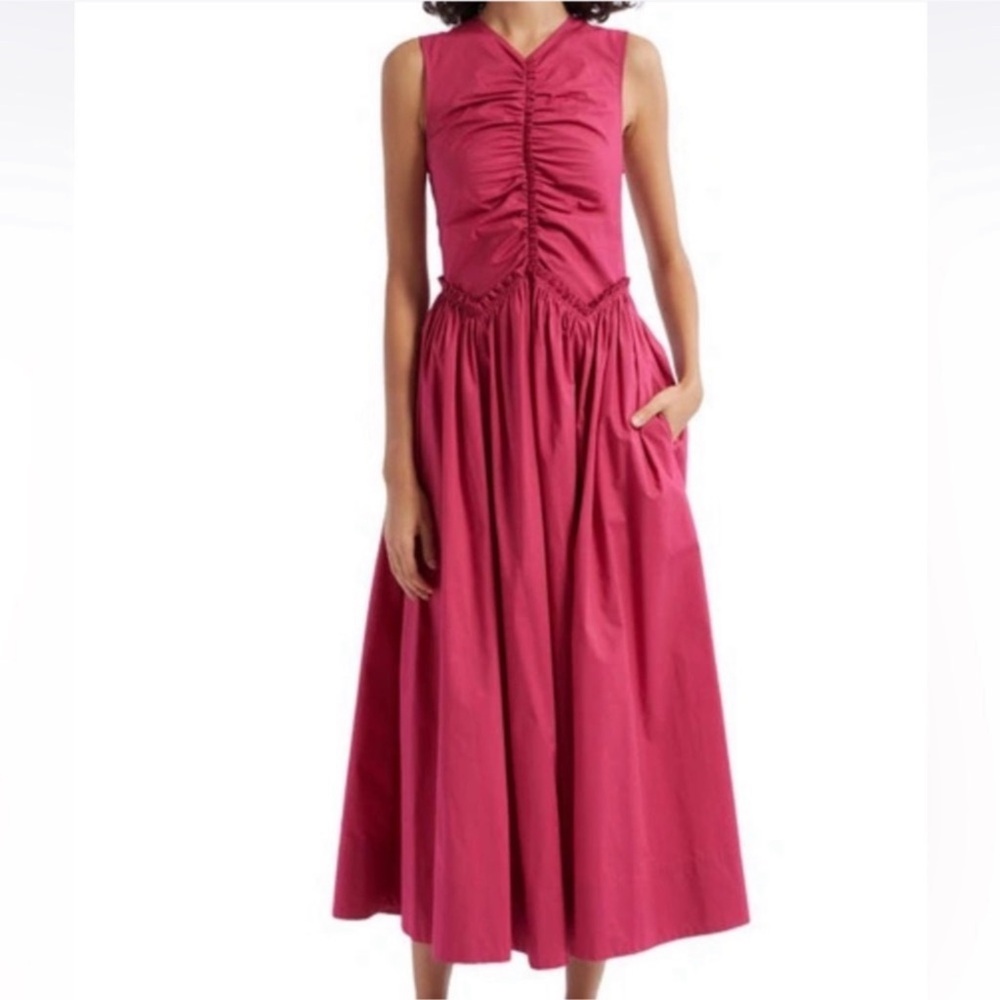 ULLA JOHNSON mimi dress in rosebud pink Sz 2